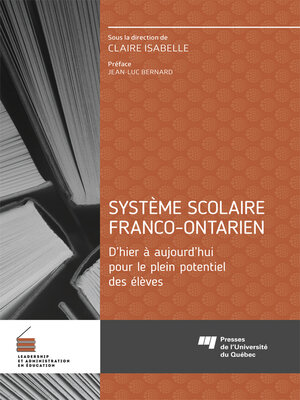 cover image of Système scolaire franco-ontarien